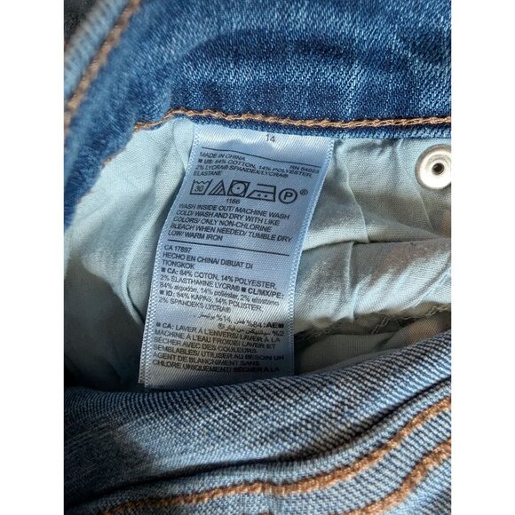 Old Navy Curvy Profile Mid-Rise All-Day Blue Denim Womens Jeans Size 14 - Picture 4 of 5